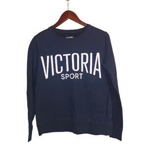 Victoria Sport Navy Blue Pullover Sweatshirt Size Medium